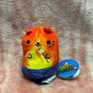Cats vs Pickles Camp Fire Kat 3” Bean Plush